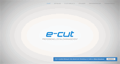 Desktop Screenshot of e-cut.de